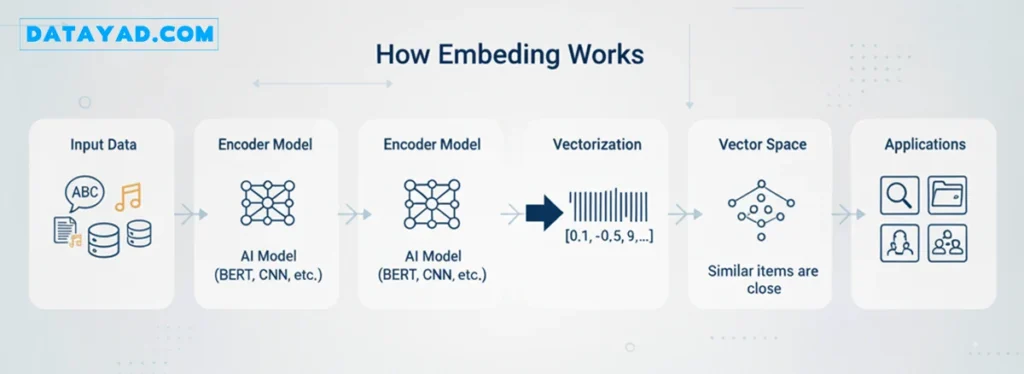 انواع داده در تعبیه سازی