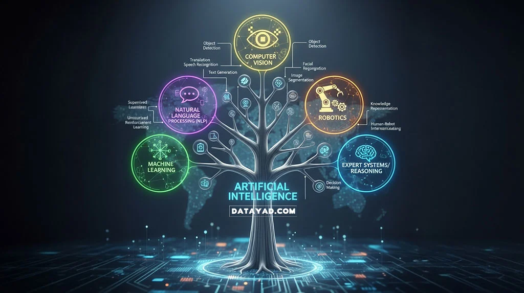 شاخه های کلیدی هوش مصنوعی