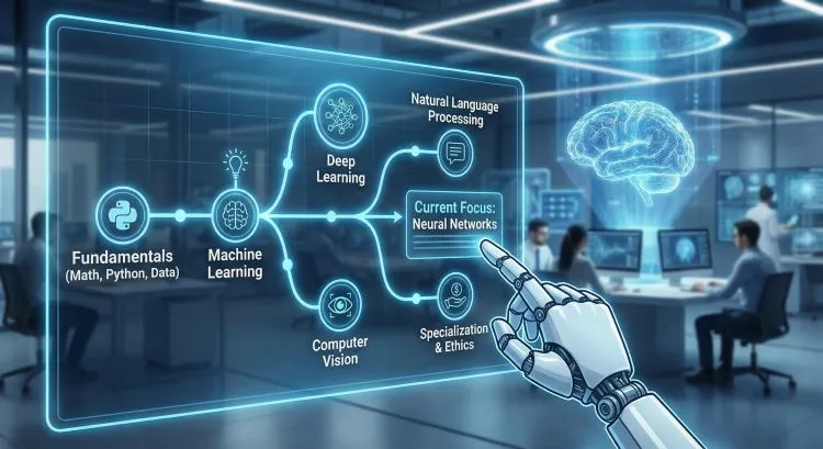 نقشه راه یادگیری هوش مصنوعی